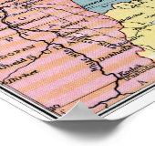 PARTITIONED AFRIKA, 1914 POSTER (Ecke)