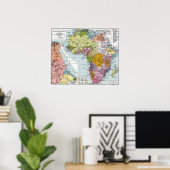 PARTITIONED AFRIKA, 1914 POSTER (Heimbüro)