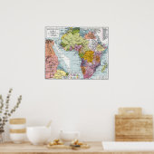 PARTITIONED AFRIKA, 1914 POSTER (Küche)