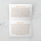 Partner & bester Freund: Worte von Gott im Inneren Karte (Innenseite)