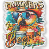 Partner des Bier Paradise Tropical Aufkleber (Vorderseite)