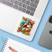 Partner des Bier Paradise Tropical Aufkleber (Laptop mit iPhone)