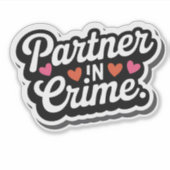 Partner des Sticker für die Freundschaft im Crime (Vorderseite)