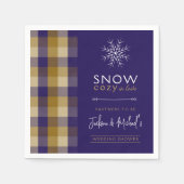 Partner, die Opa Chic Winter Wedwer Dusche Serviette (Vorderseite)