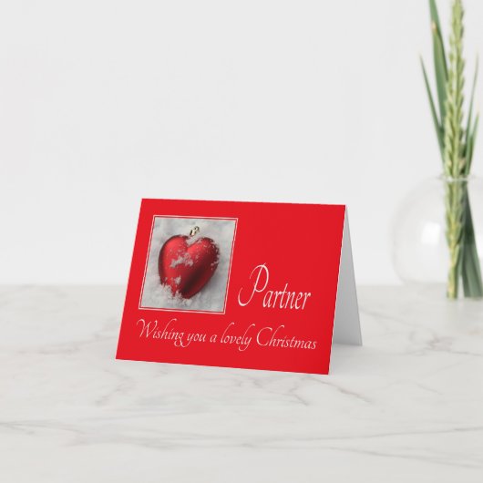 Partner Frohe Weihnachten (Vorderseite)