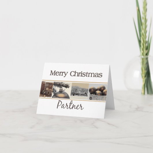 Partner Frohe Weihnachten (Vorderseite)