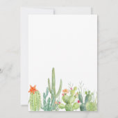 Partner für Aquarellkaktus Einladung (Rückseite)