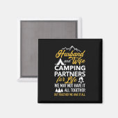 Partner für das Camping von Ehemann und Ehefrau Magnet (Vorderseite/Rückseite)