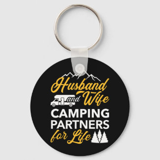 Partner für das Camping von Ehemann und Ehefrau RV Schlüsselanhänger