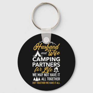 Partner für das Camping von Ehemann und Ehefrau Schlüsselanhänger