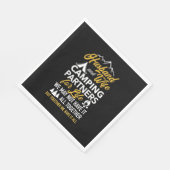 Partner für das Camping von Ehemann und Ehefrau Serviette (Ecke)