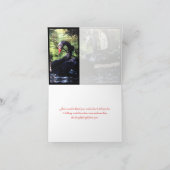 Partner für das Leben Schwarze Schwäne Danke Karte (Innenseite)
