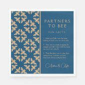 Partner für Indigo Honeycomb Fun Facts Shower Serviette (Vorderseite)