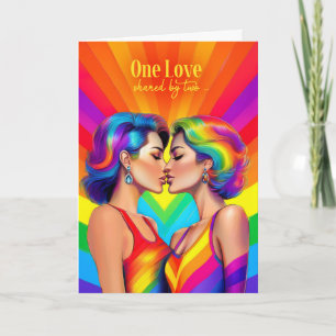 Partner Gay Anniversary Lesbian Couple Rainbow Karte