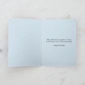 Partner-Geburtstag mit einer Gebirgslandschaft Karte (Innenseite)