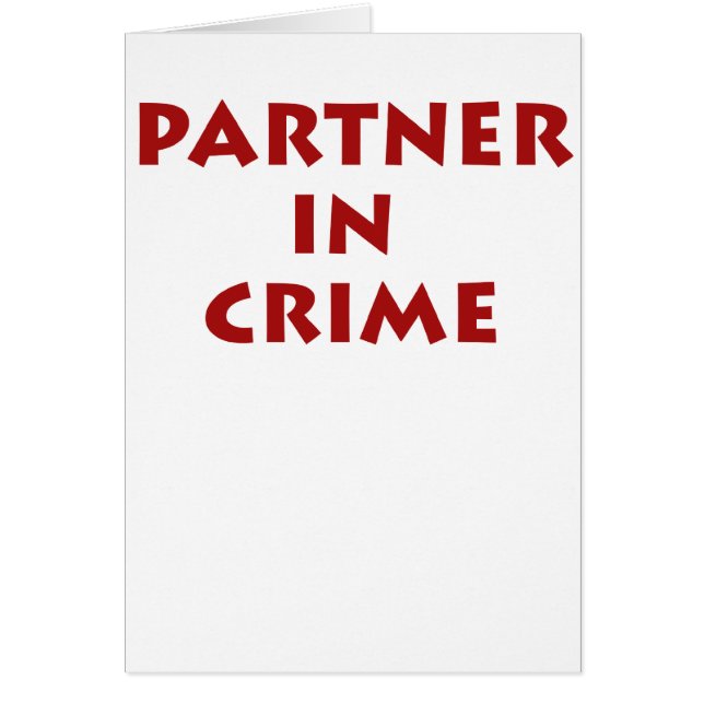 Partner - herein - Verbrechen! (Vorne)