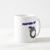 Partner - herein - Verbrechen Recht-Handschelle Kaffeetasse (VorderseiteRechts)
