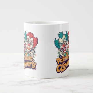 Partner im Clownery (Lustiger Clown-Wortwitz) Jumbo-Tasse