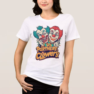 Partner im Clownery (Lustiger Clown-Wortwitz) Tri-Blend Shirt