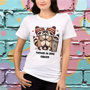 Partner im T - Shirt der Kriminalität