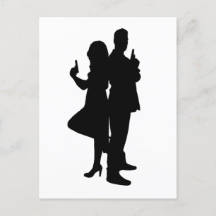 PARTNER IN CRIME POSTCARD POSTKARTE