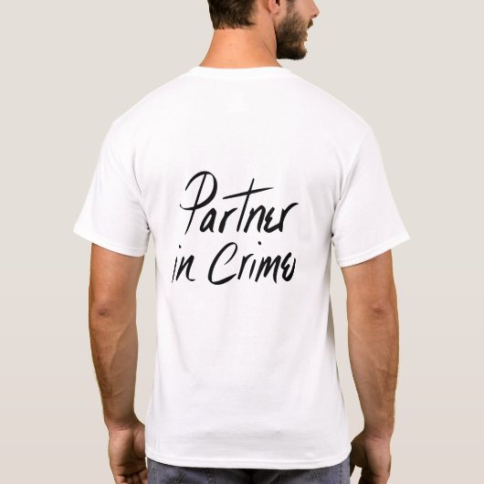 Partner In Crime White Tee (Rückseite)