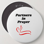 Partner in der Gebetskette Button (Vorne & Hinten)