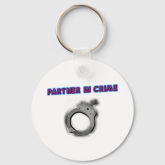 Partner in der kriminellen Links Handschelle Schlüsselanhänger (Vorderseite)
