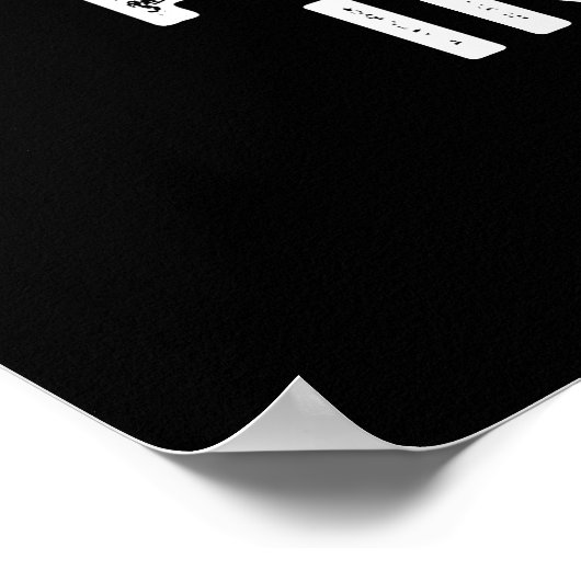 Partner in Grime Funny Trash Puck Dark BG Poster (Ecke)