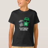 Partner in Grime Funny Trash Puck Dark BG T-Shirt (Vorderseite)