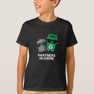 Partner in Grime Funny Trash Puck Dark BG T-Shirt
