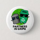 Partner in Grime Funny Trash Puff Button (Vorderseite)