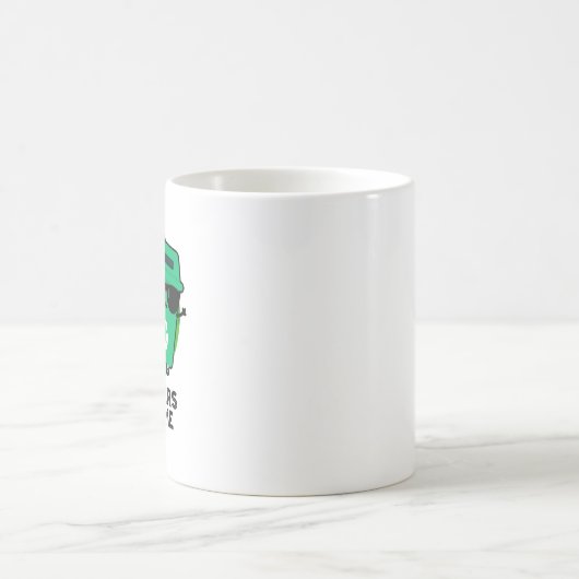 Partner in Grime Funny Trash Puff Kaffeetasse (Mittel)