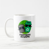 Partner in Grime Funny Trash Puff Kaffeetasse (Links)