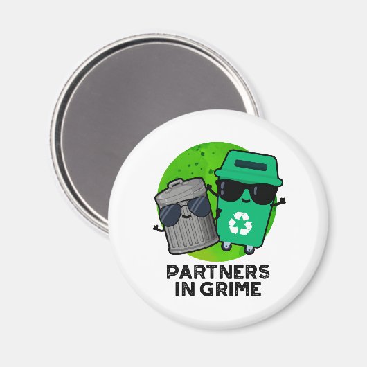 Partner in Grime Funny Trash Puff Magnet (Vorderseite/Rückseite)