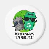 Partner in Grime Funny Trash Puff Magnet (Vorne)