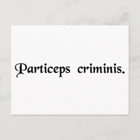 Partner in Kriminalität. Postkarte (Vorderseite)