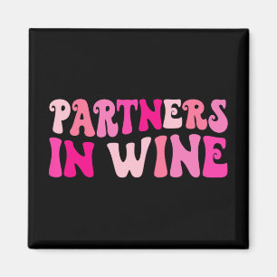 Partner in Wein trinken Junggeselinnen-Abschied Ma Magnet