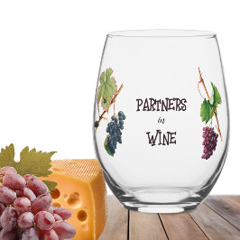 Partner in Wine Funny Seven Weinglas Ohne Stiel