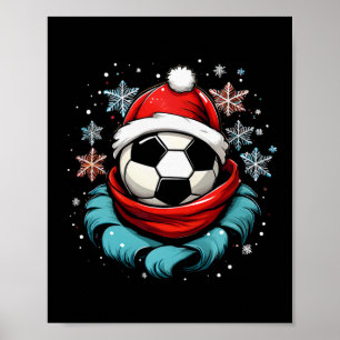 Partner-Spaß-Outfit Nikolaus Weihnachten Santa Fuß Poster