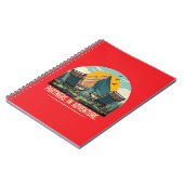 Partner von Adventure Retro Mountain Camping Desig Notizblock (Linke Seite)