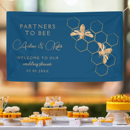 Partner von Bee Indigo & Honeycomb Polterabend Banner