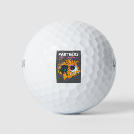 Partner von kriminellen Hunden Golfball