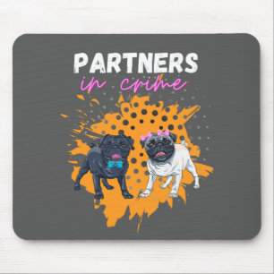 Partner von kriminellen Hunden Mousepad