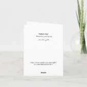 Partnerkarte für Vater und Tochter Karte (Rückseite)