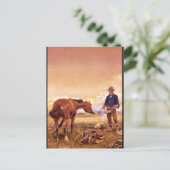 Partners', Charles M. Russell_Art of America Postkarte (Stehend Vorderseite)