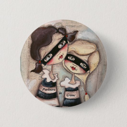 Partners - herein - Verbrechen - Knopf Button (Vorderseite)