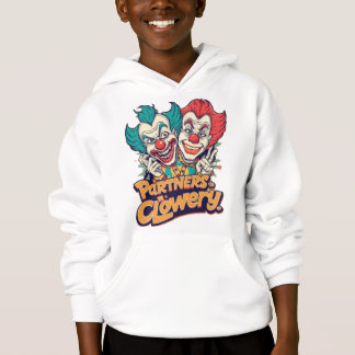 Partners in Clowery (Funny Clown Pun) Hoodie