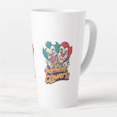 Partners in Clowery (Funny Clown Pun) Milchtasse (Rechte Ecke)