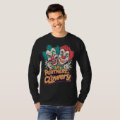 Partners in Clowery (Funny Clown Pun) T-Shirt (Vorne ganz)
